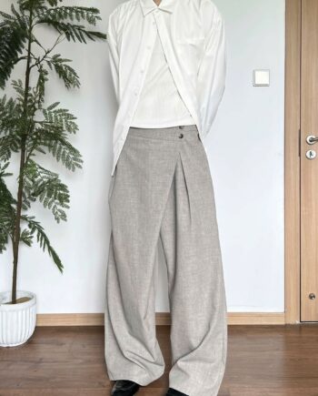 Asymmetric Wrap Pants