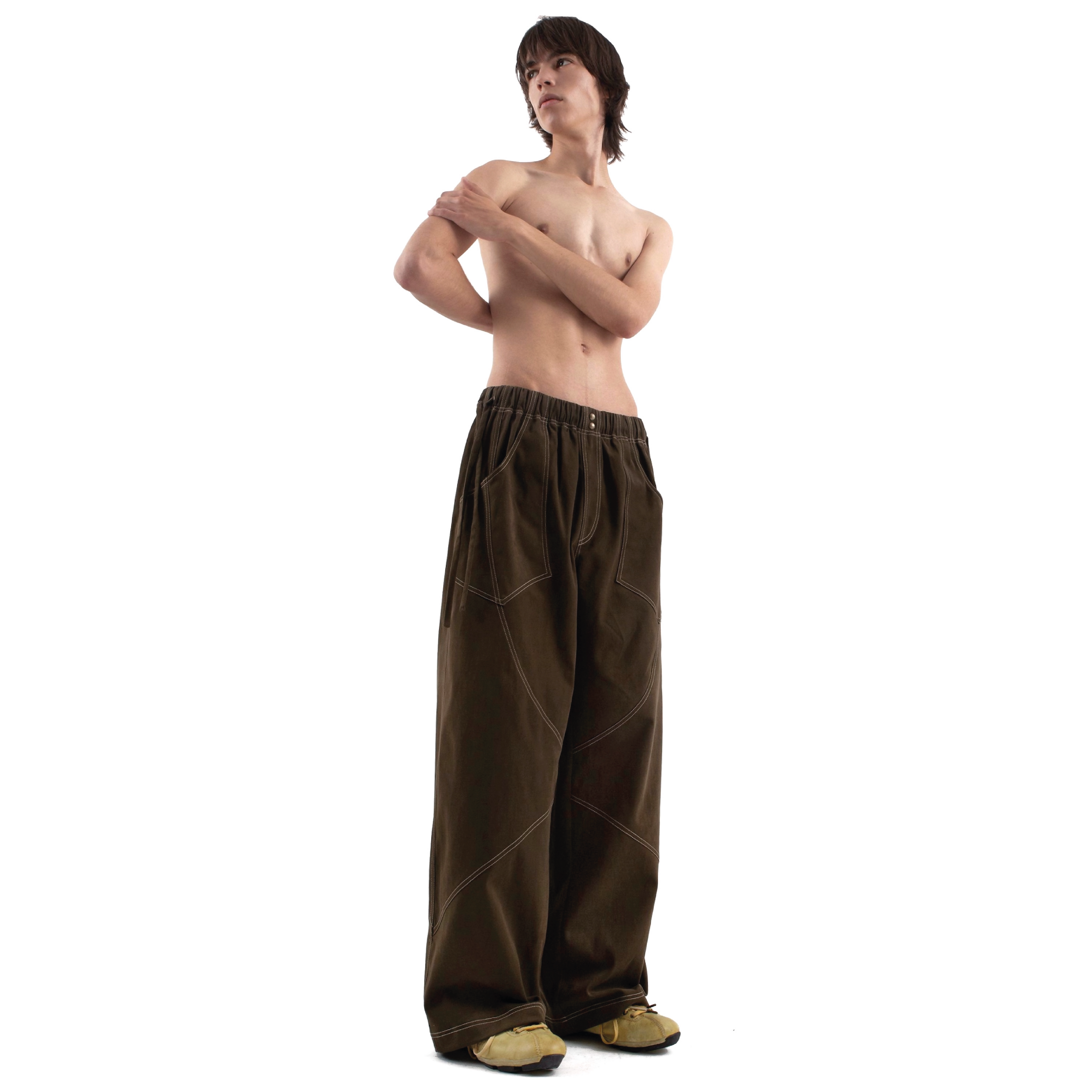 Cotton Panel Trousers