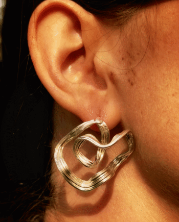 Helix Swirl Earstick Sterling-sølv   Single