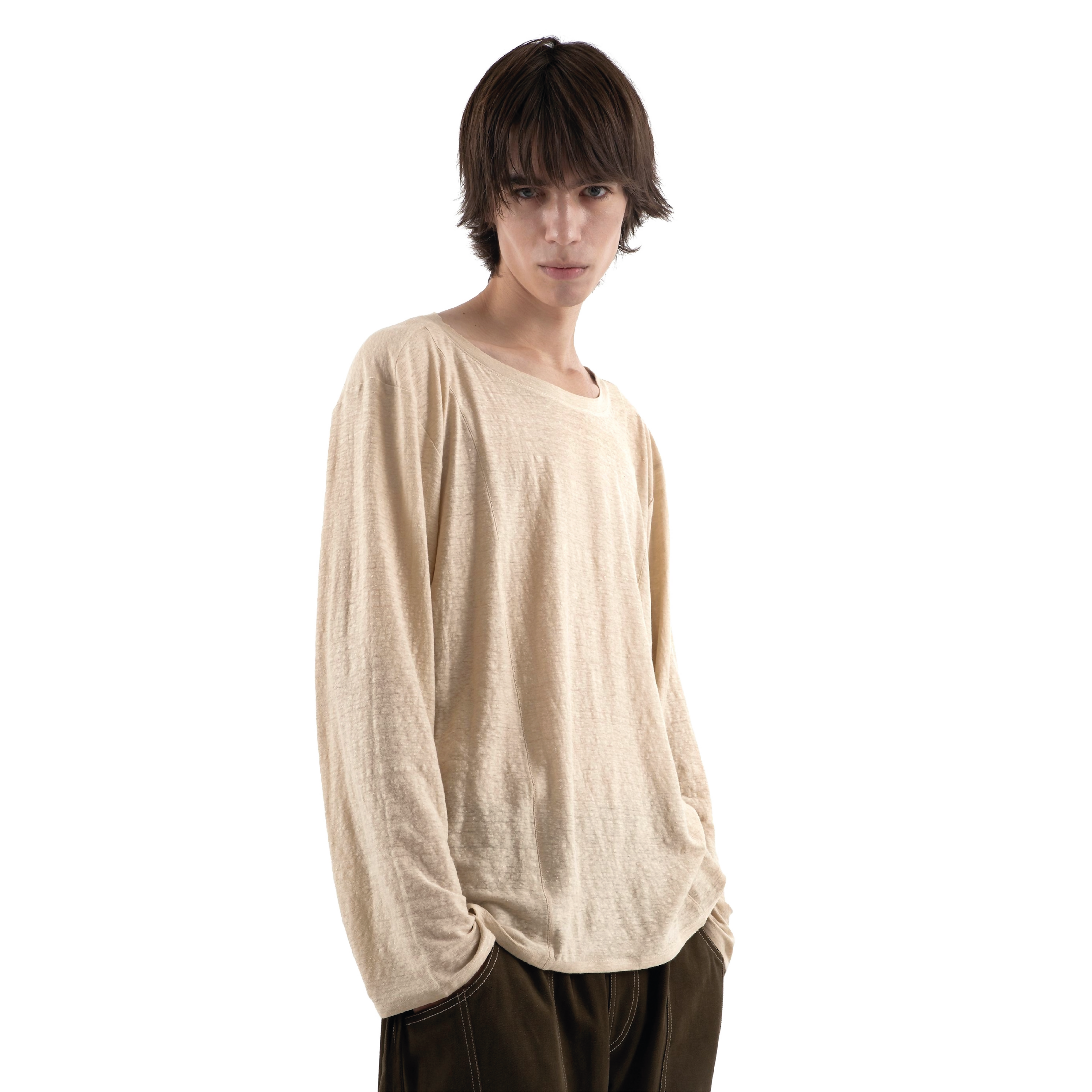 Linen Jersey Long-sleeve