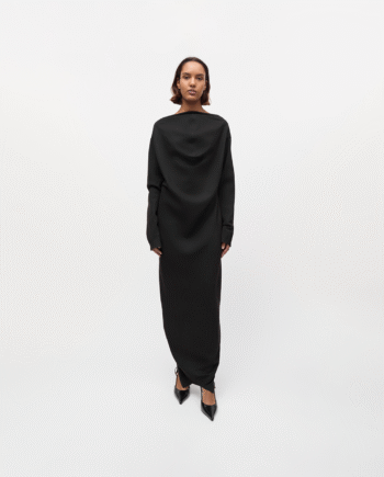 Open-back Dress  Black Xs