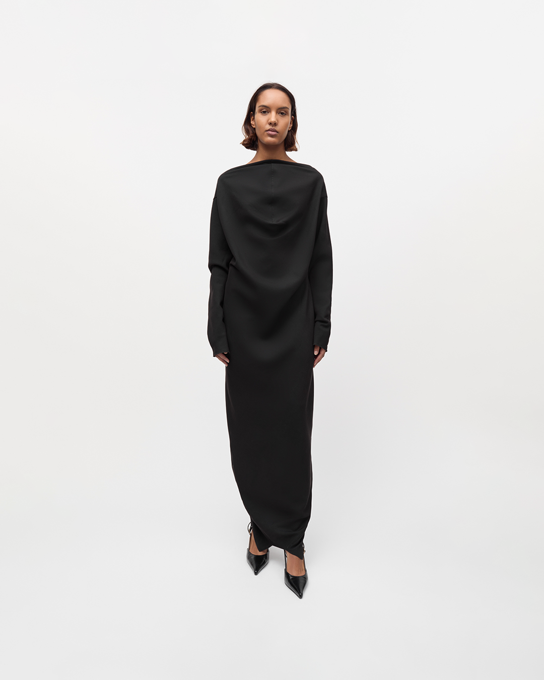 Open-back Dress Black Xs