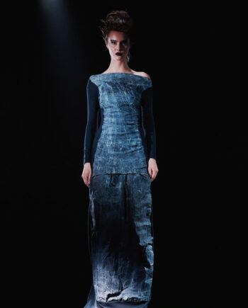 Waxed Jersey Dress