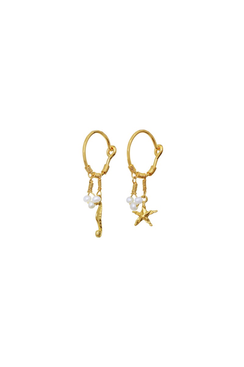 Maanesten øreringe Momi Earrings Guld