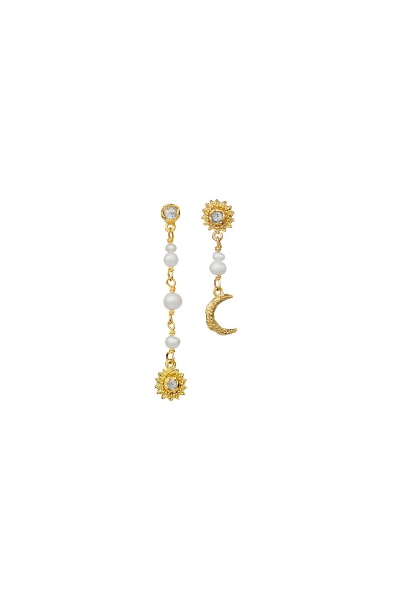 Maanesten øreringe Sunniva Earrings Guld