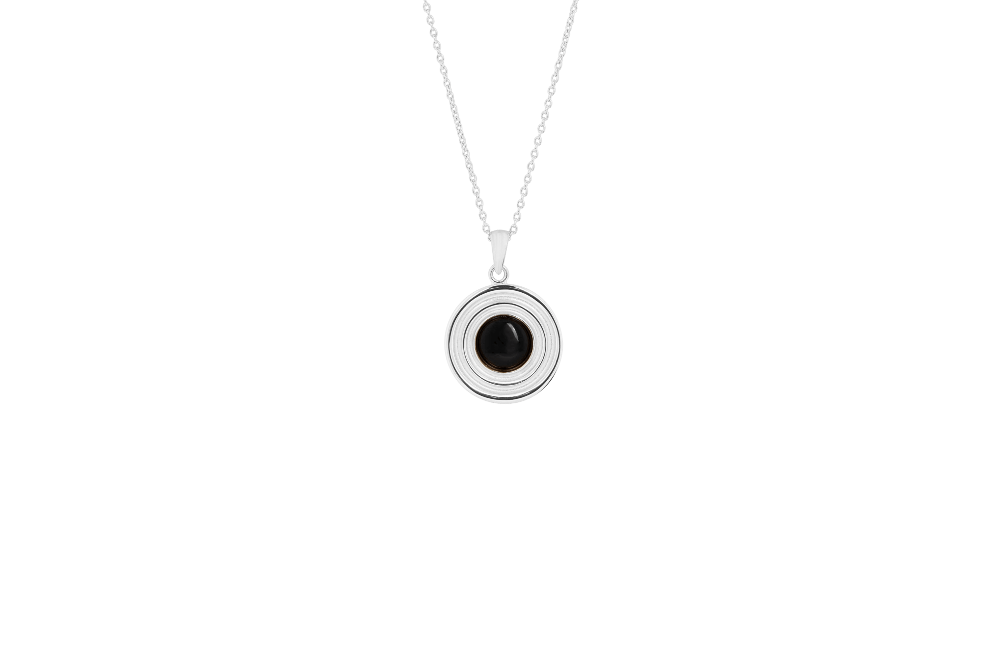 Ix Anker Necklace Onyx Silver