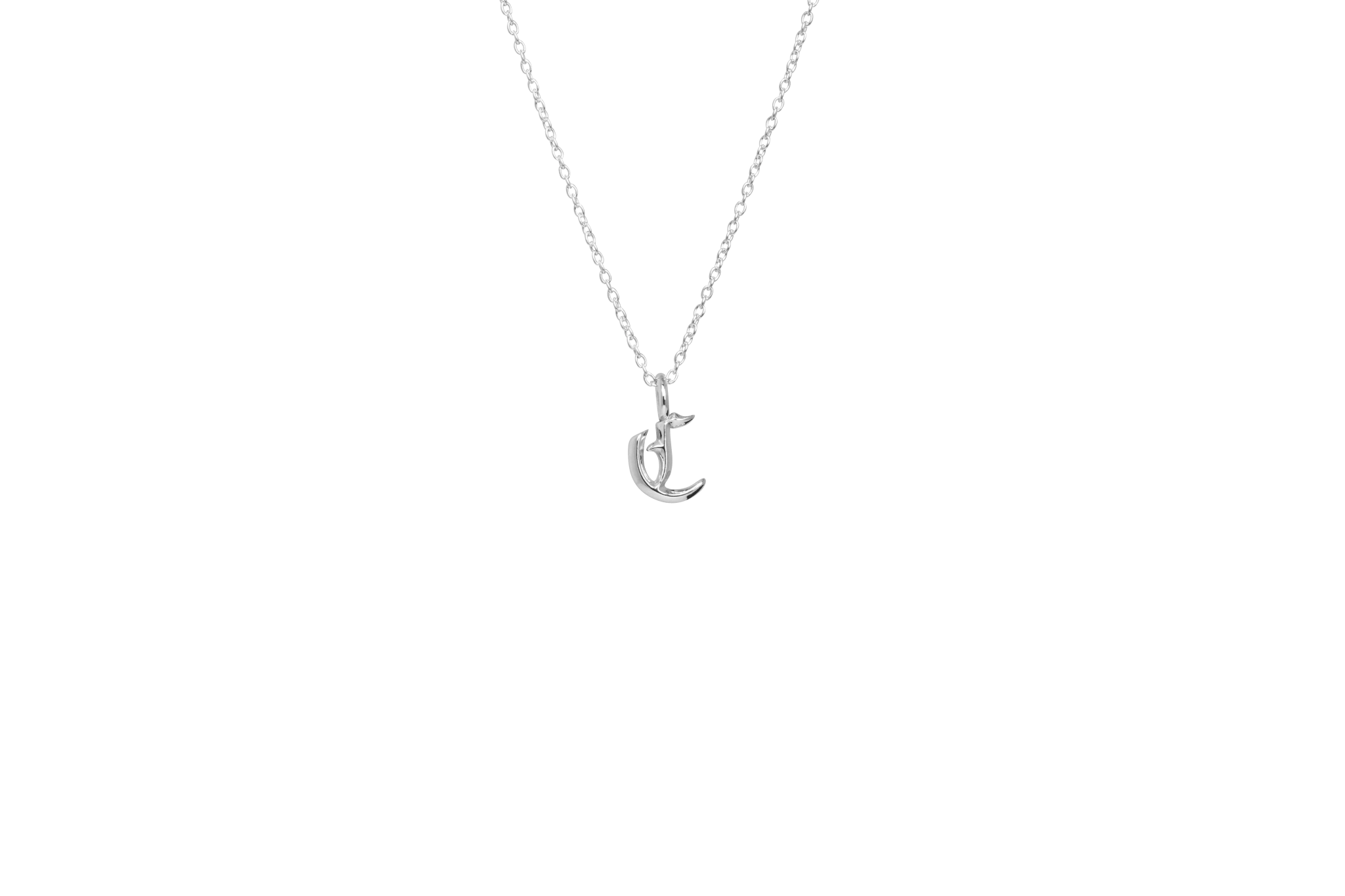 Ix   Letter Charm Silver