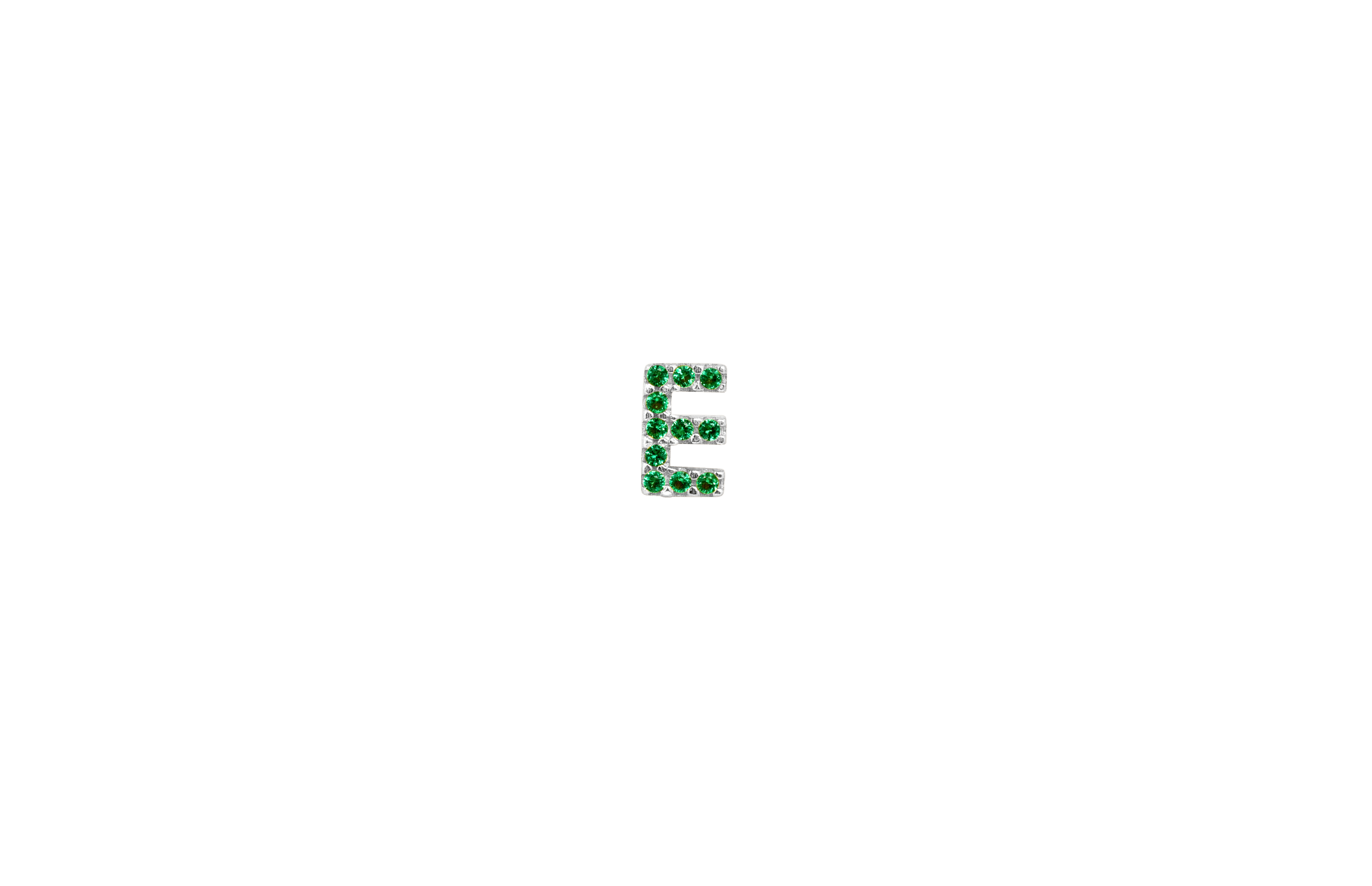 Ix   Green Earring Silver