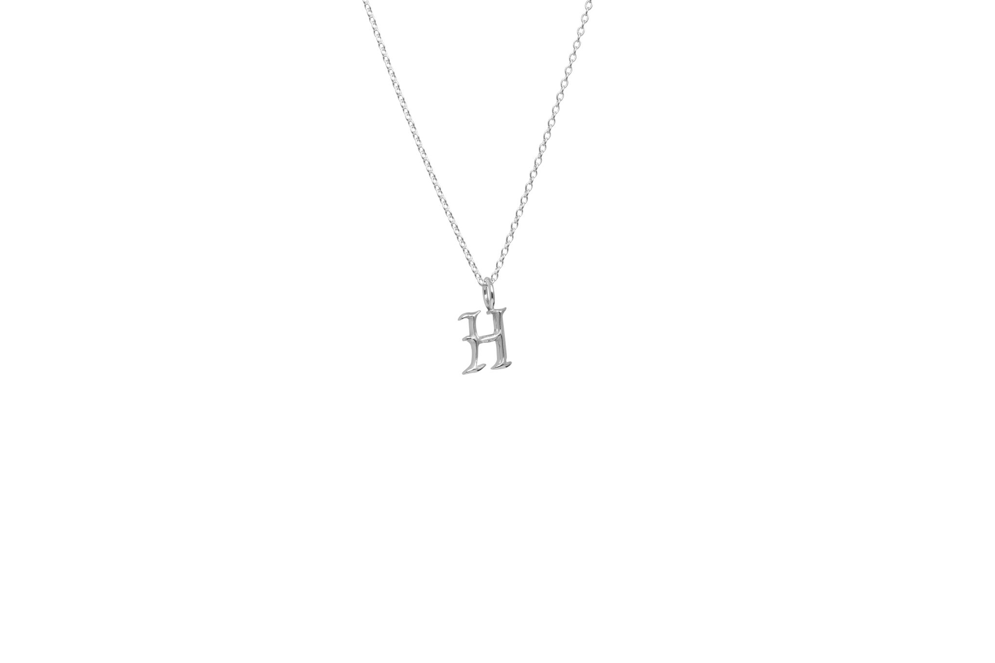 Ix   Letter Charm Silver