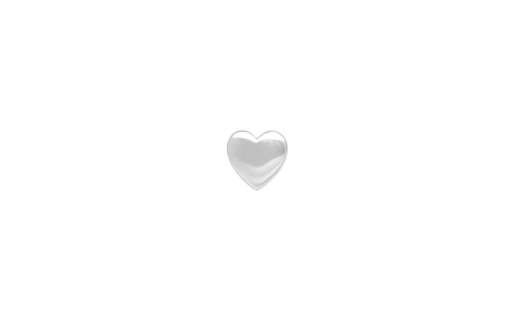 Ix Heart Earring Silver