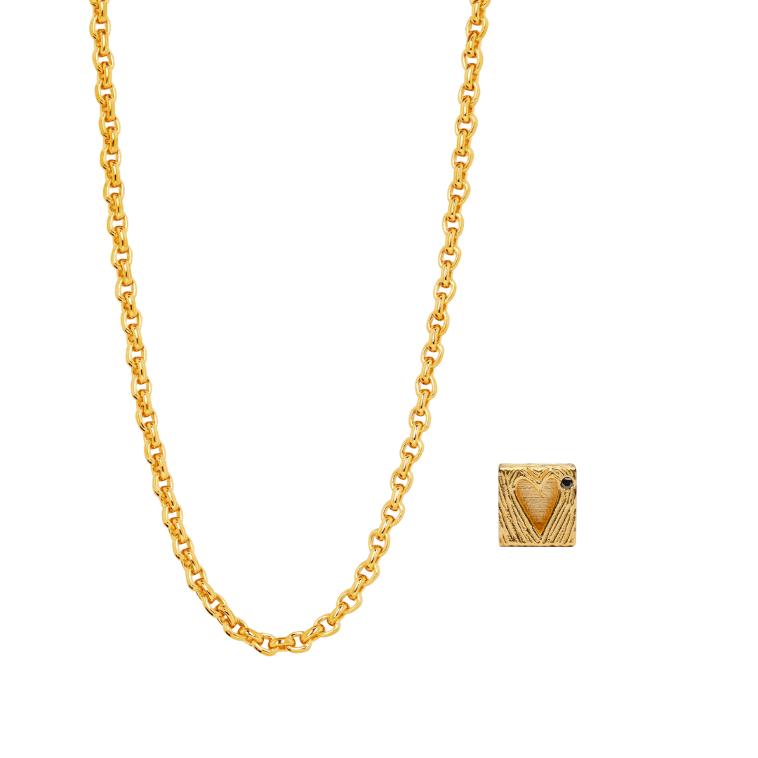 Ix Heart In   Box Chain Smykkesæt