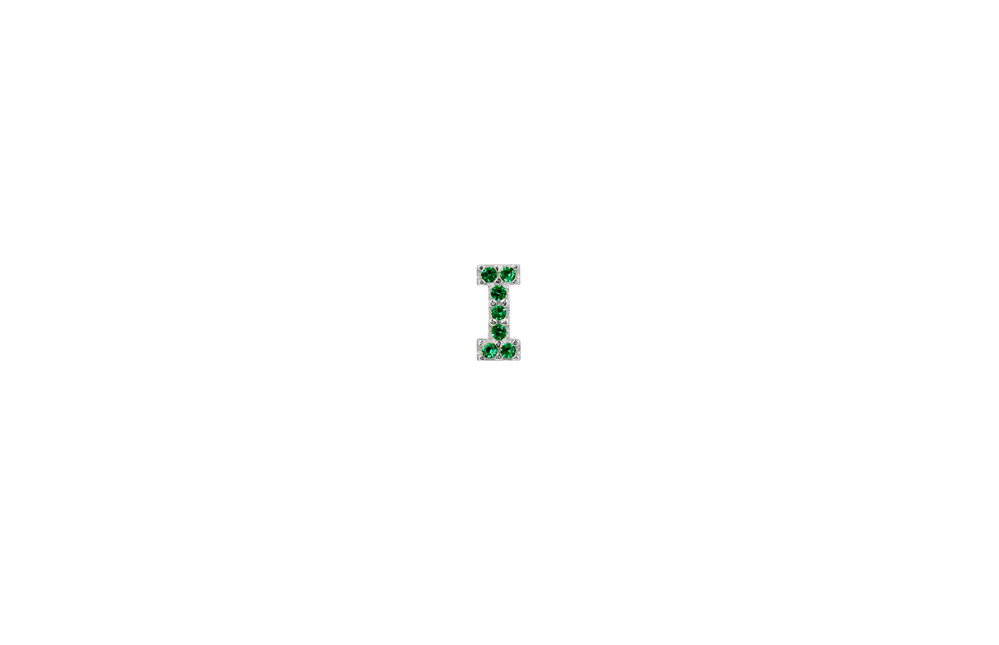 Ix   Green Earring Silver