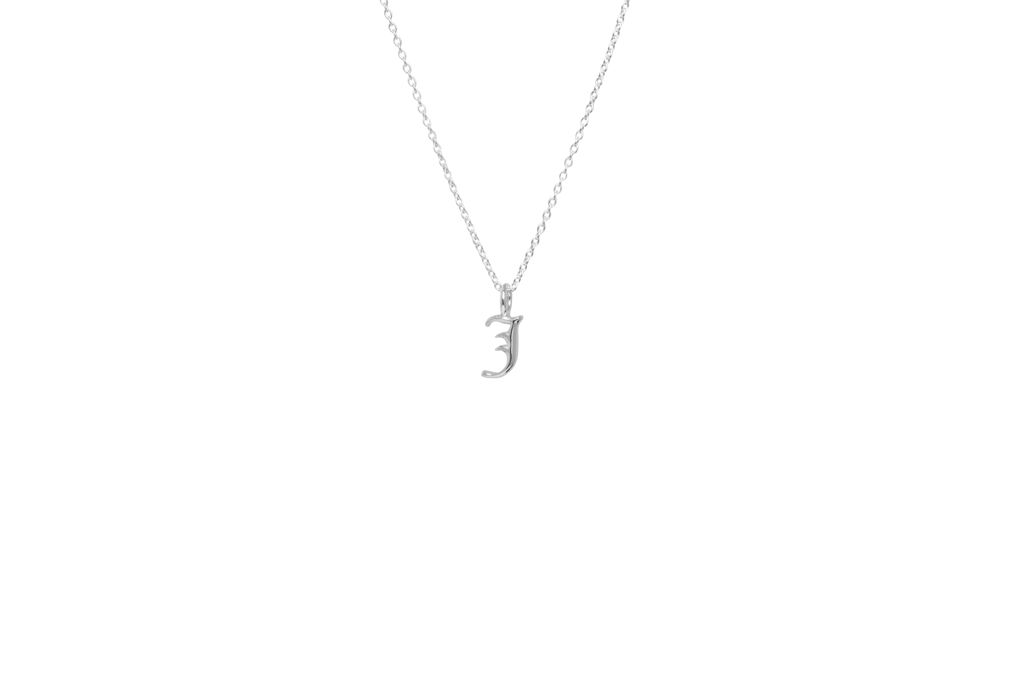 Ix   Letter Charm Silver