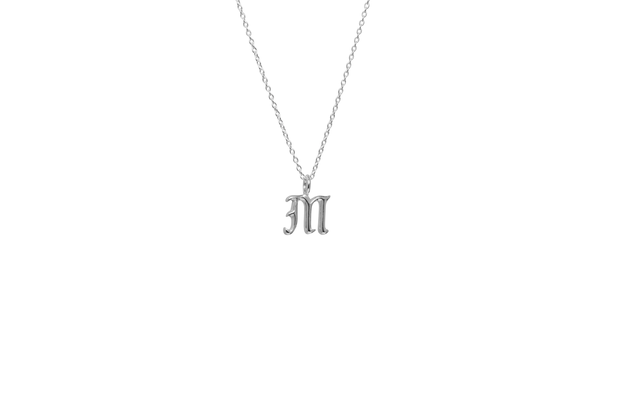 Ix   Letter Charm Silver