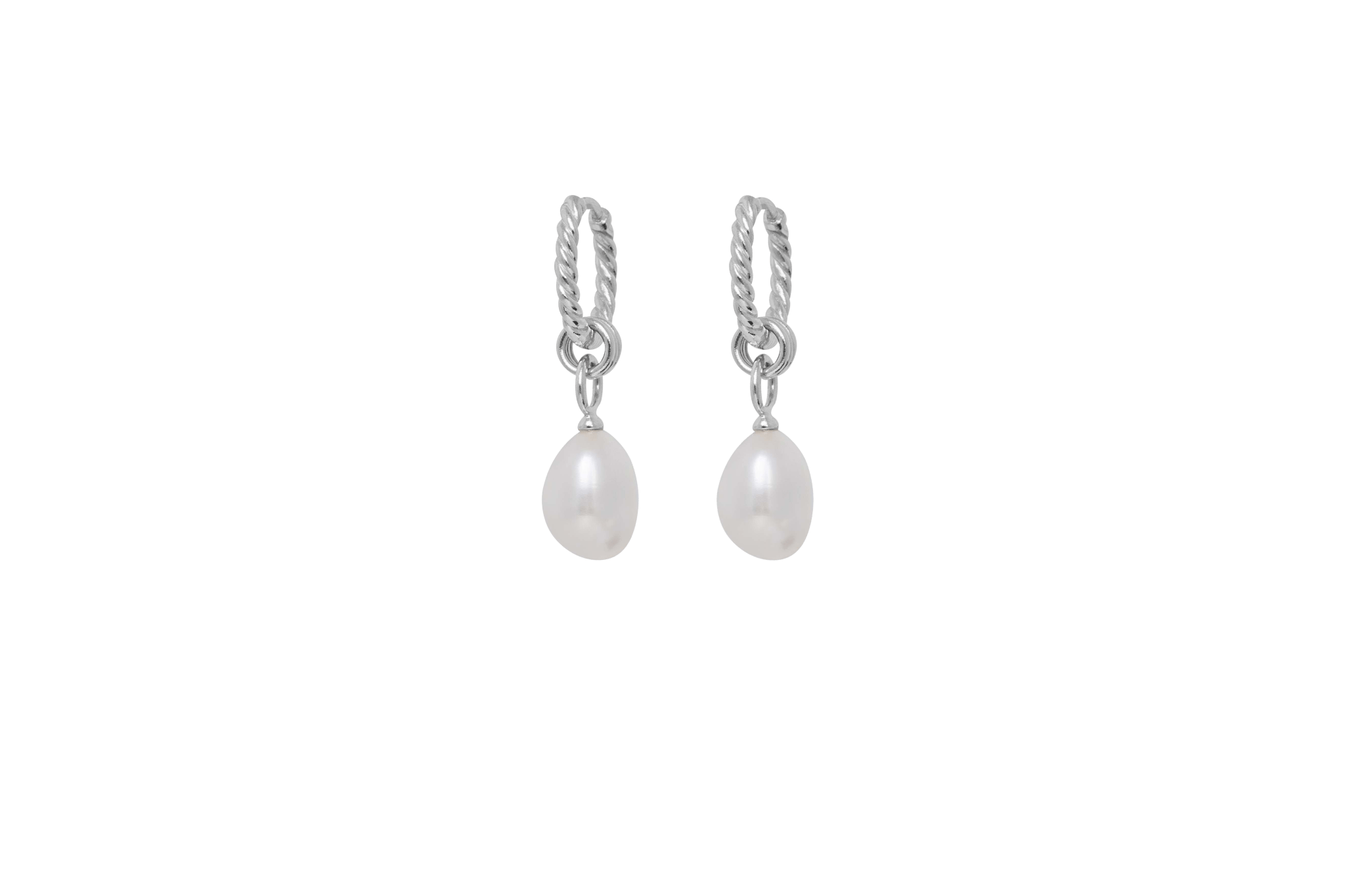 Ix Ocean Pearl Earrings Silver