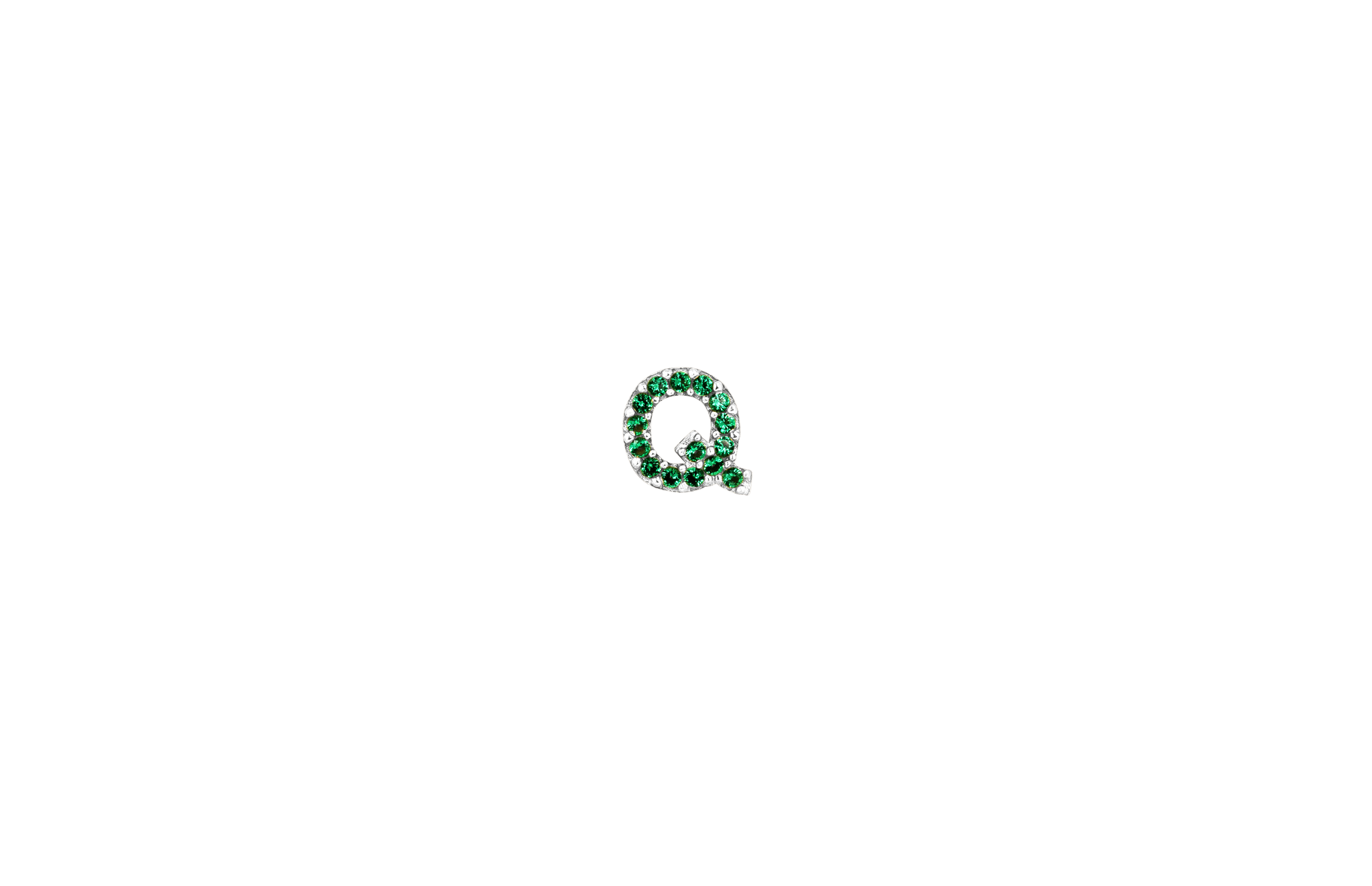 Ix   Green Earring Silver