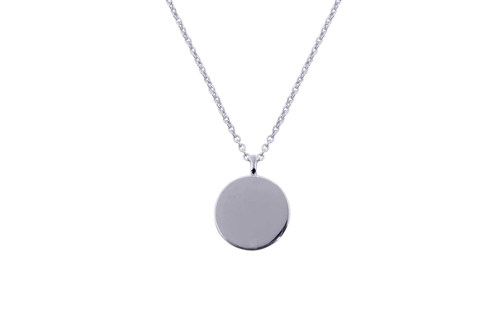 Ix Round Pendant Silver