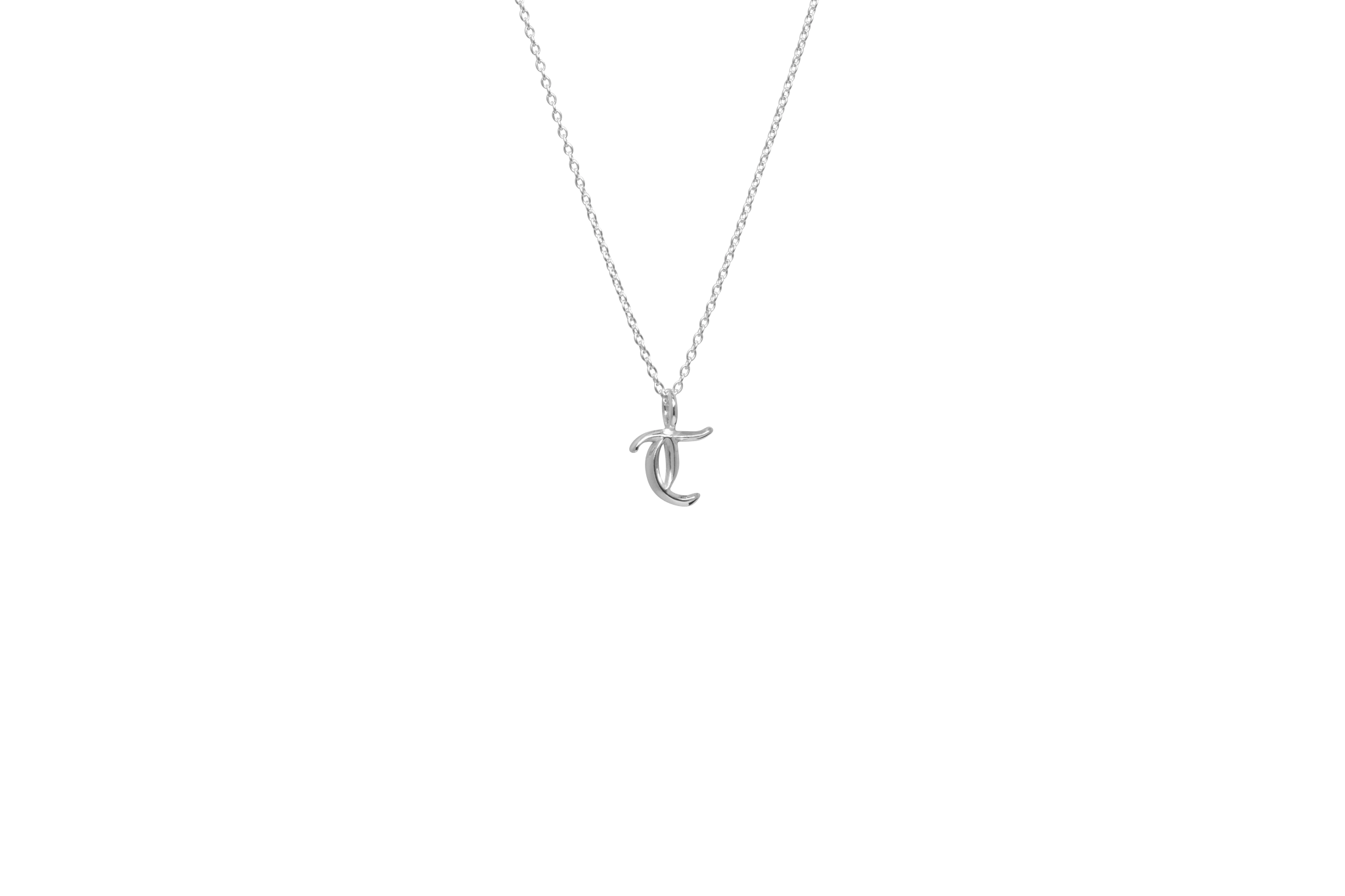 Ix   Letter Charm Silver