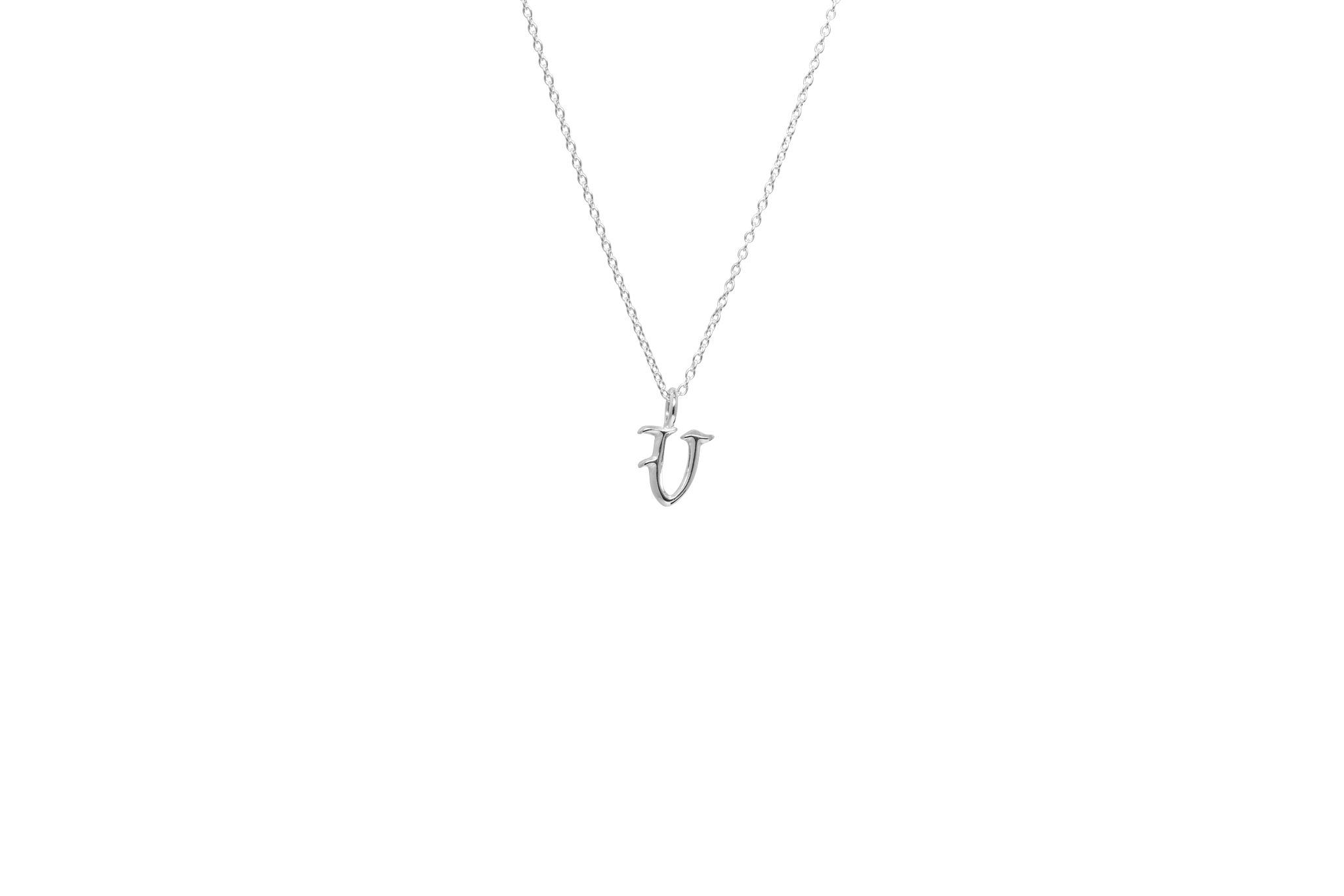 Ix   Letter Charm Silver