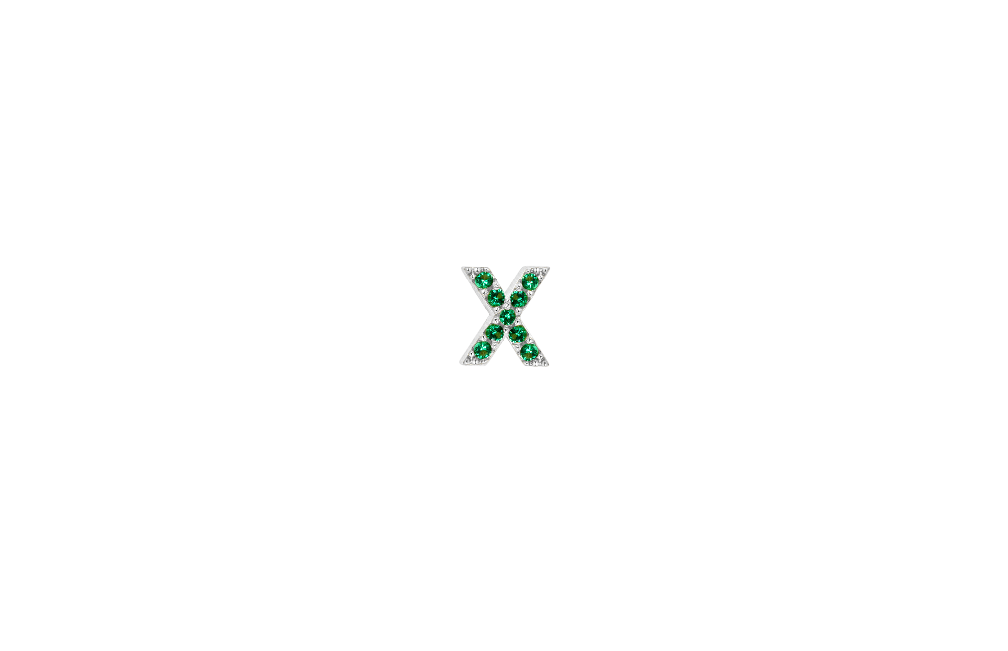 Ix   Green Earring Silver