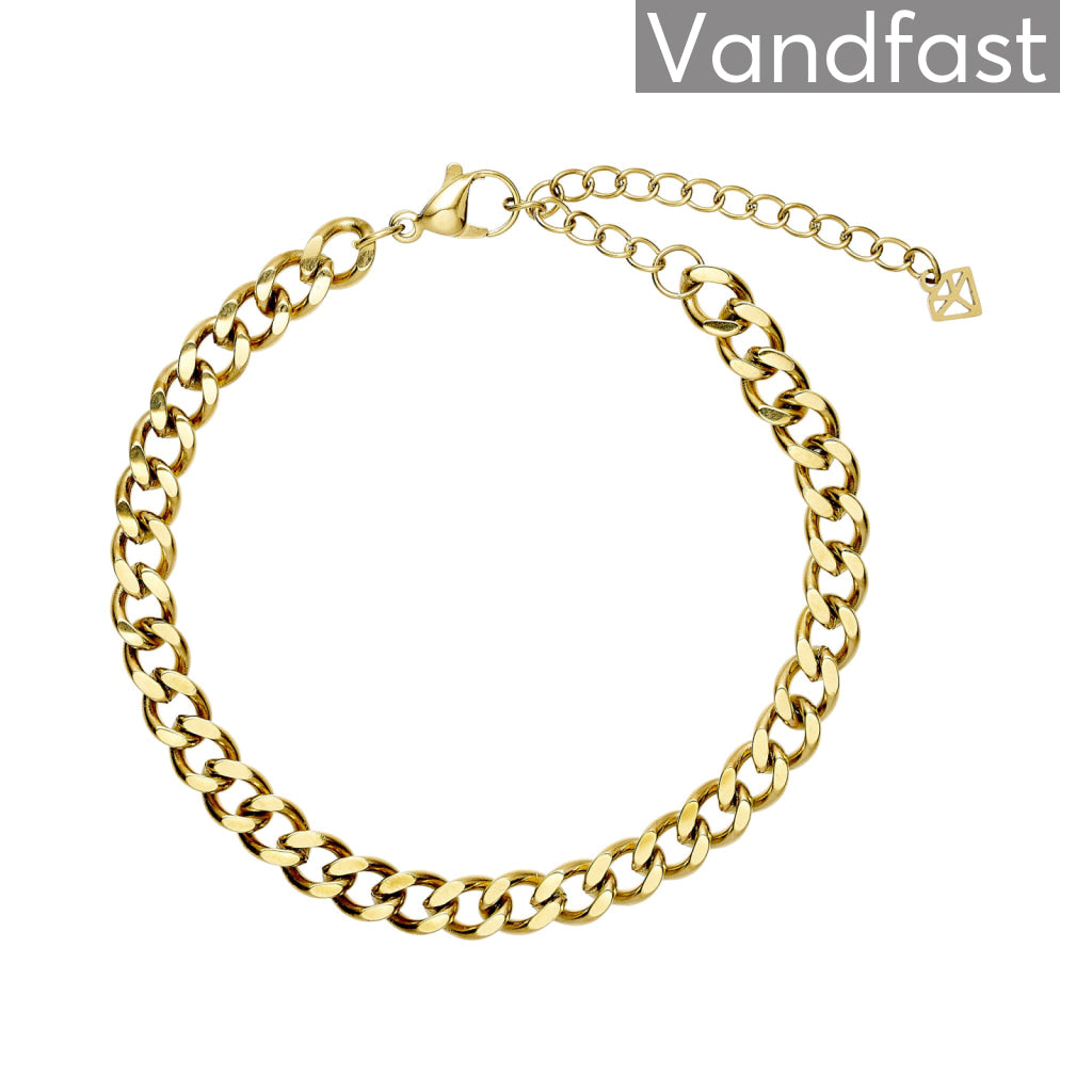 Annebrauner Panzer Armbånd 18k Guldbelagt Mm