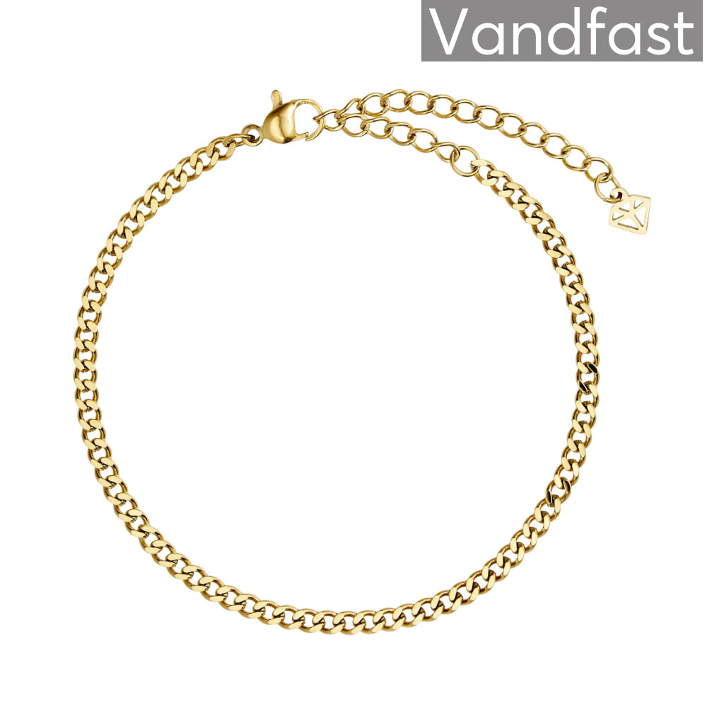 Annebrauner Panzer Armbånd 18k Guldbelagt Mm