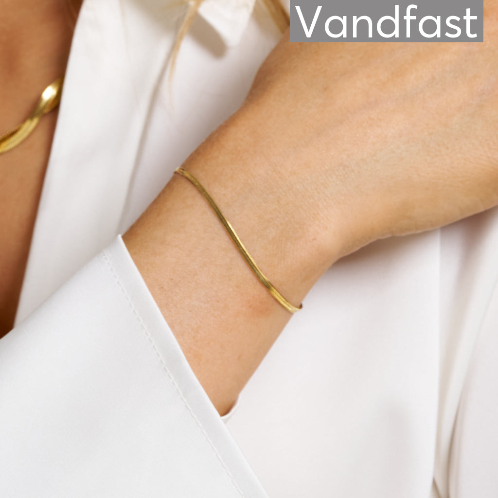Annebrauner Snake Armbånd 18k Guldbelagt   Mm
