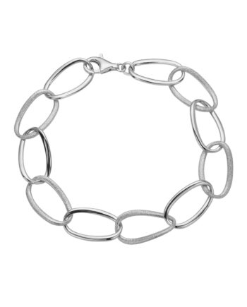 Armbånd   Sølv   Blank Og Mat Overflade