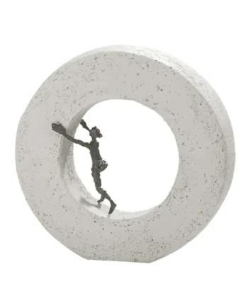 Bronzefigur Forandring Kommer Indefra  21 Cm  Inspirerende Bronzefigur Fra Den Talentfulde Kunstner Luise Kött-gärtner