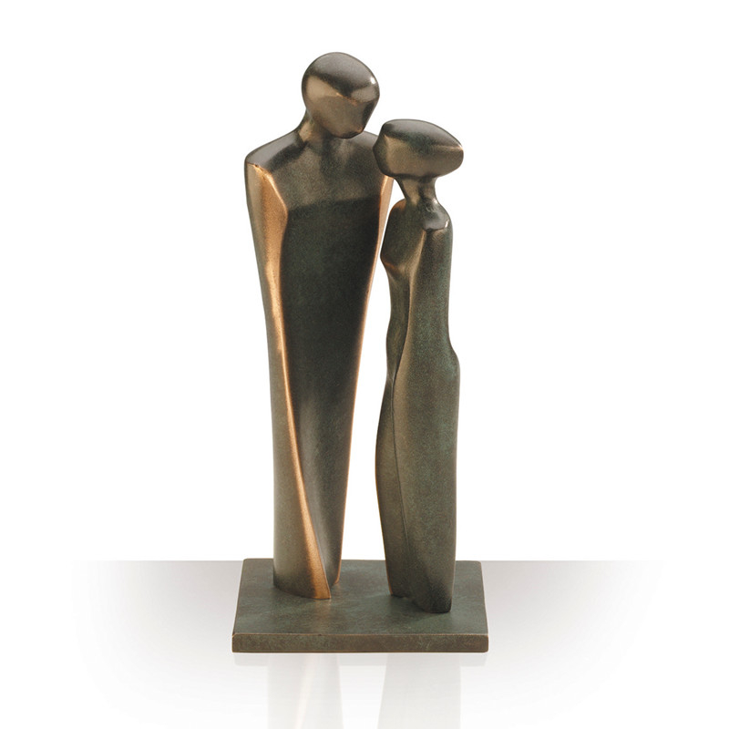 Bronzefigur Forelsket Par Højde 22 Cm Flot Bryllupsgave Bronze Gave Kærlighed