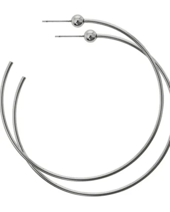 Dansk Copenhagen Creoler øreringe Med Rhodium Tabitha