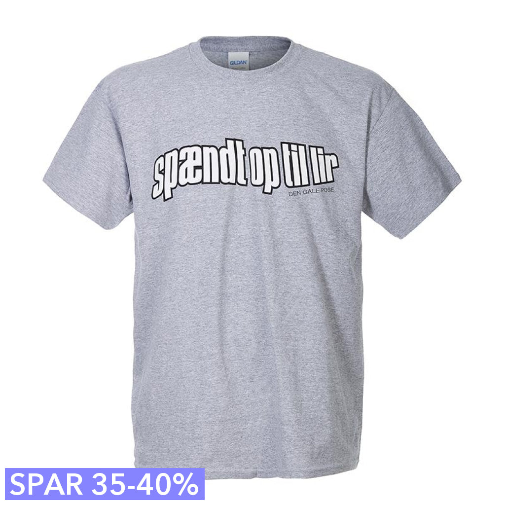 Den Gale Pose Grå  -shirt Spændt Op Til Lir