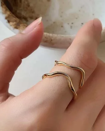 Dionysus Ring   Forgyldt Sterlingsølv