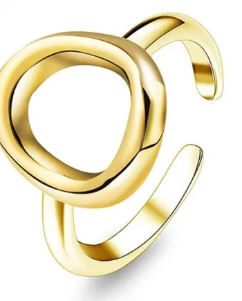 Ekho Ring   Forgyldt ædelstål
