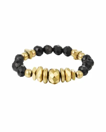 Freelove Ring Med Natursten Sort   Onesize