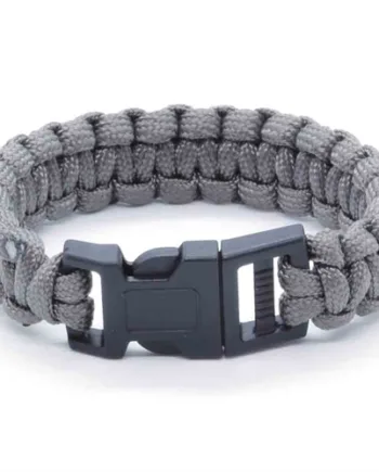 Grå Paracord Armbånd 21 Cm
