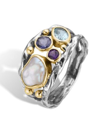 Grace Duo Boquet Blue Ring 52