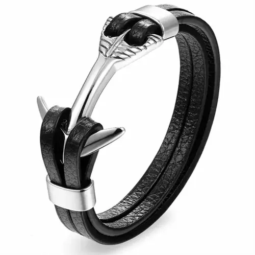High Xp1 Armbånd Rustfri Stål Og Læder