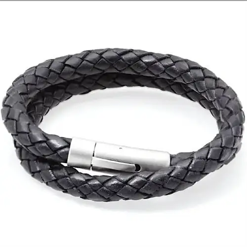 Læderarmbånd Dobbelt Bolo Quot Franks Quot