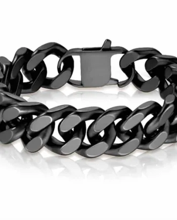 Mat Blackcoat Square Armbånd   ædelstål       Cm