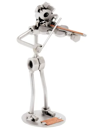 Metalfigur Som Violinist  17 Cm  Køb Gaven Til Den Musikinteresserede 325 - Kr  Hurtig Levering