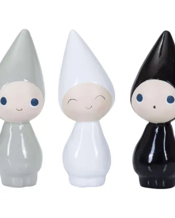 Peggy Fin Figur Med Store øjne  11 Cm Sort  Grå Eller Hvid Figur Alle   Peggy Figurer