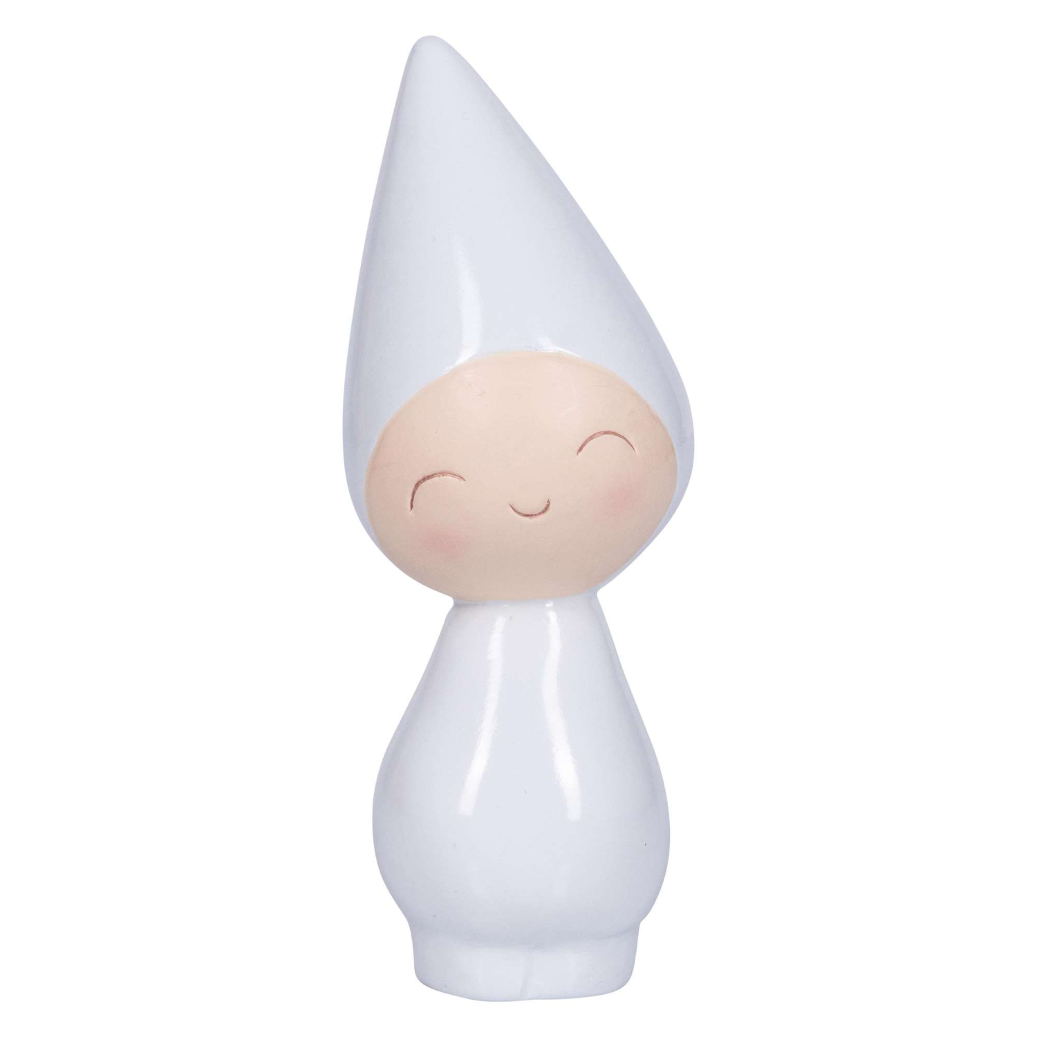 Peggy Fin Figur Med Store øjne 11 Cm Sort Grå Eller Hvid Figur Peggy Fnisende