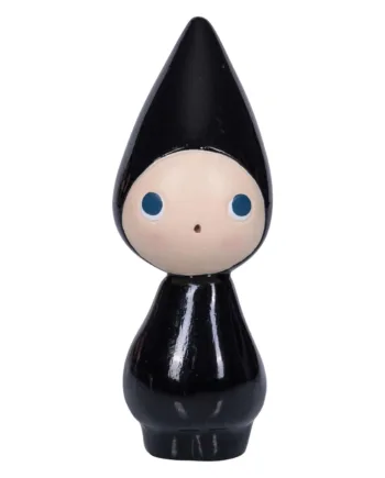 Peggy Fin Figur Med Store øjne  11 Cm Sort  Grå Eller Hvid Figur Peggy Nysgerrrig