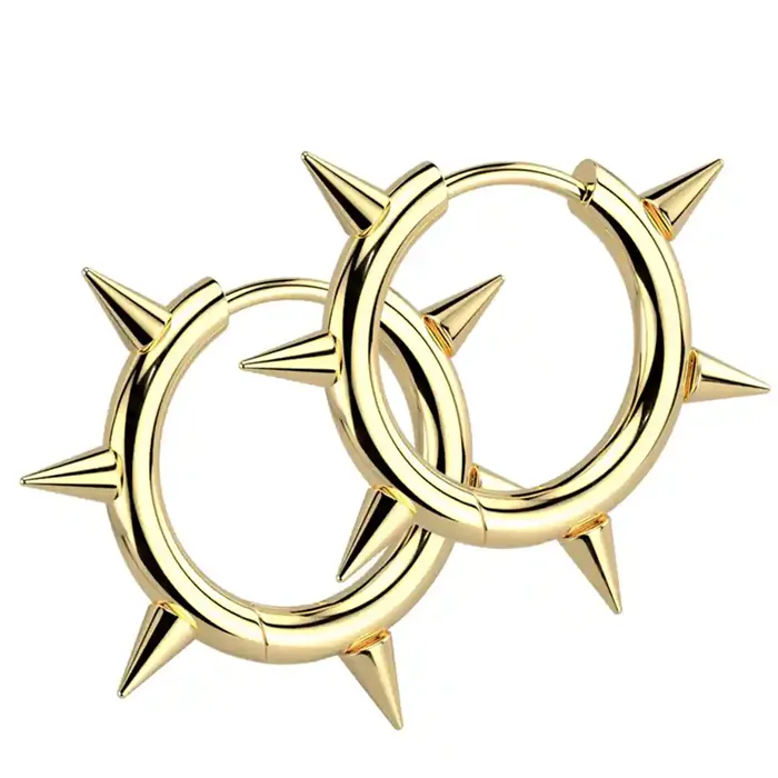Spids ørering Med Store Spidser Cm