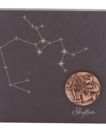 Stjernetegn 14     14   Cm Billede 399 - Kr  Skifer  Bronze  Swarovski Krystaller  Alletiders Gaveide  Stjernetegn Skytte 23 11-21 12