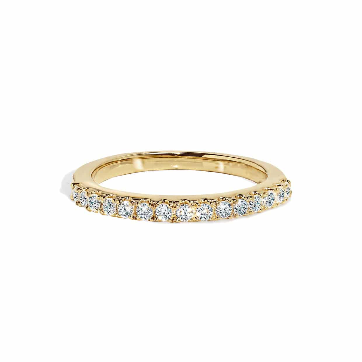 Alliancering Med Diamanter   Guld