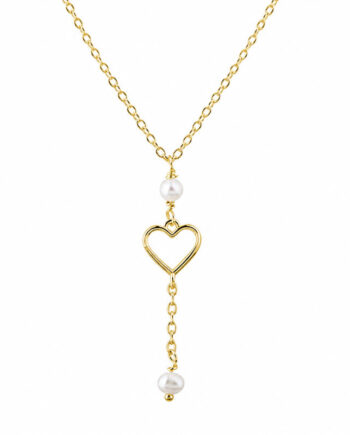 Alma Pearl Necklace   Golden