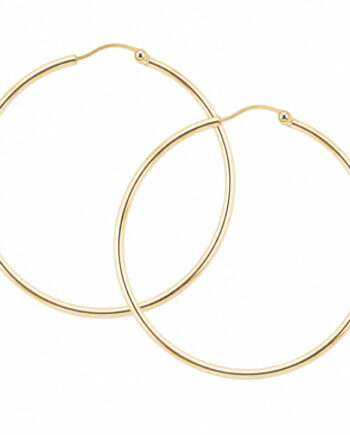 Ana Hoop Large 40 Mm   Golden