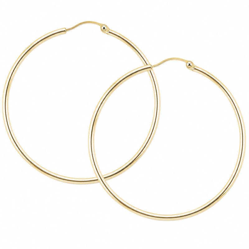 Ana Hoop   Large 50 Mm   Golden